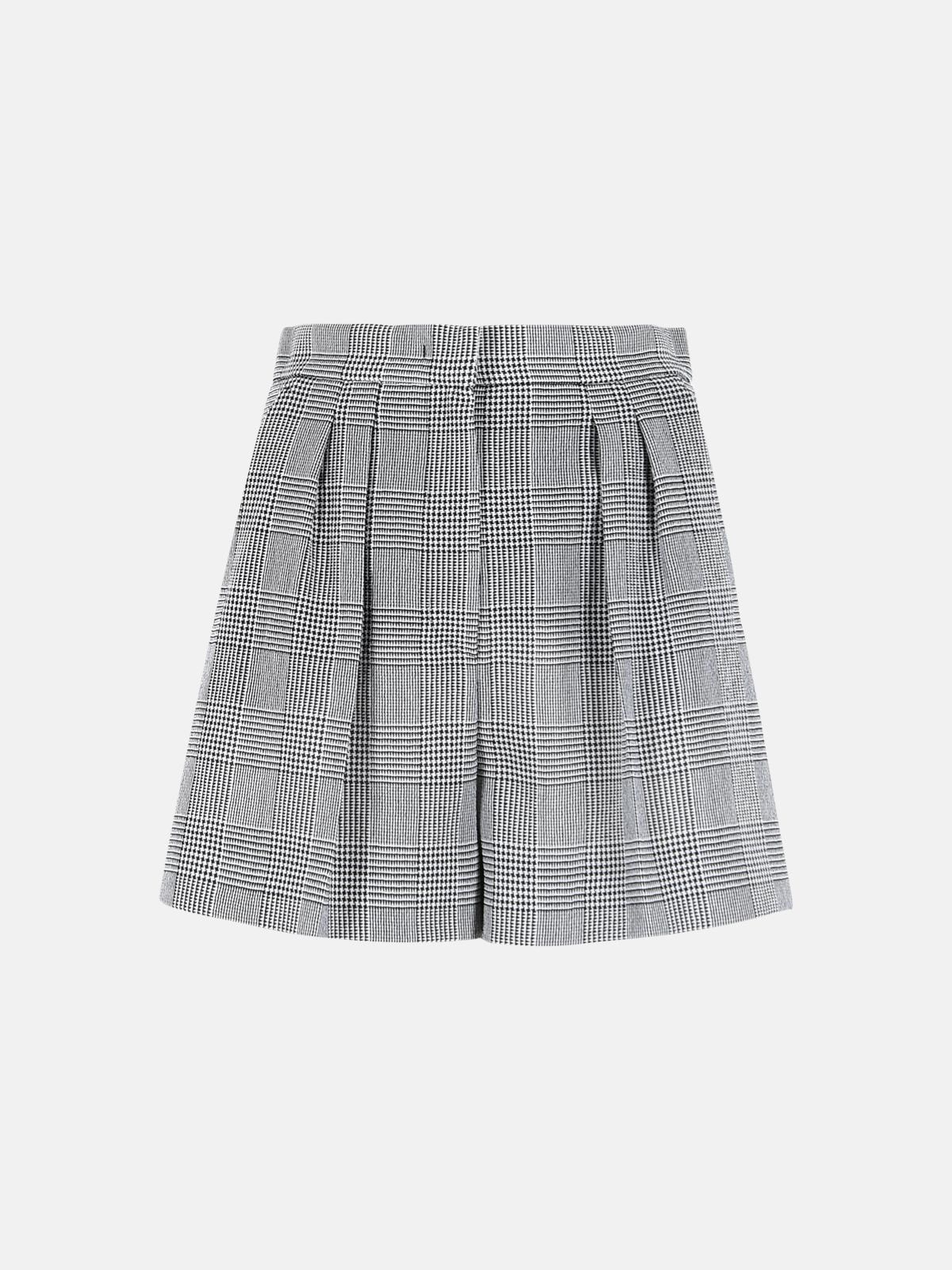 MAX MARA 'Agoraio' Shorts In Blue And White Virgin Wool　MAX MARA 'Agoraio' ショーツ ブルー＆ホワイト バージン ウール MAX