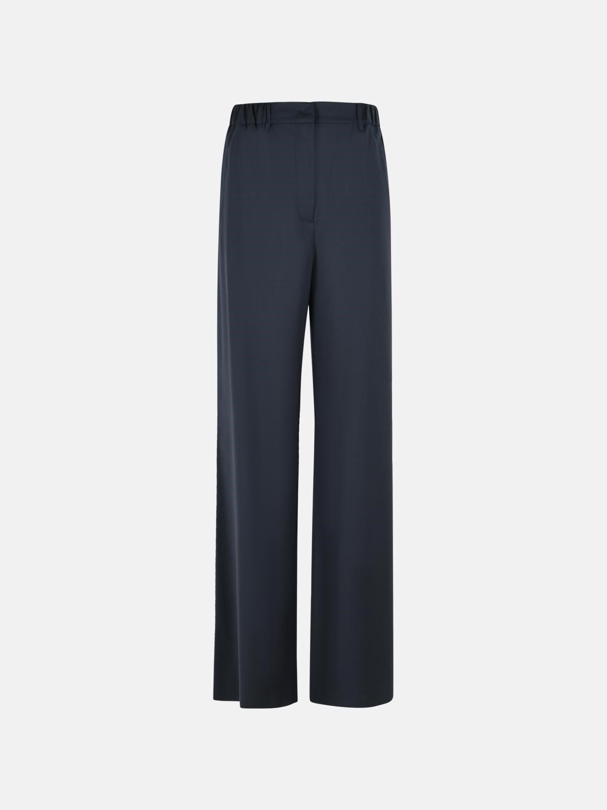 MAX MARA 'Editto' Blue Virgin Wool Pants　MAX MARA エディット ブルー バージン ウール パンツ MAX