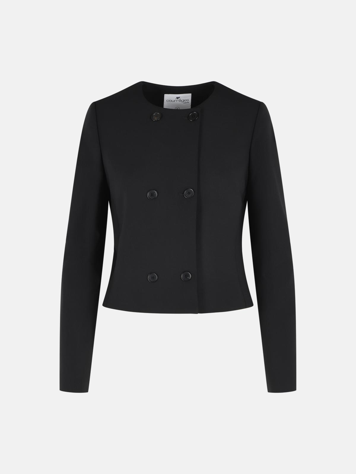 Courrèges Black Wool Blend Jacket