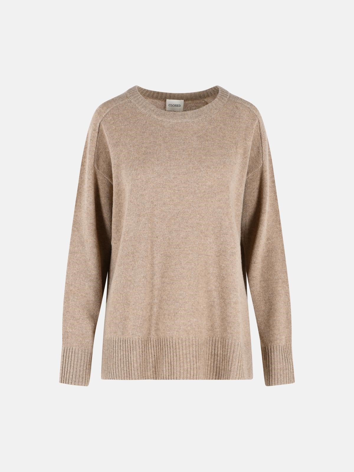 Closed Crew-neck Sweater In Brown