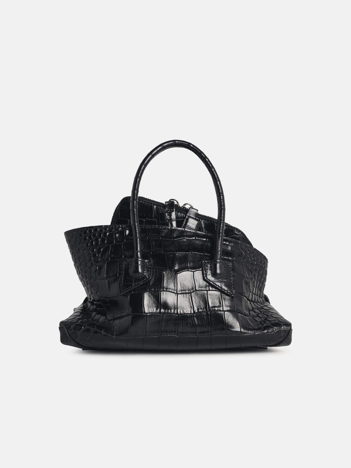 THE ATTICO 'La Passeggiata' Mini Bag In Black Leather　THE ATTICO 「La Passeggiata」 ミニバッグ ブラック レザー THE