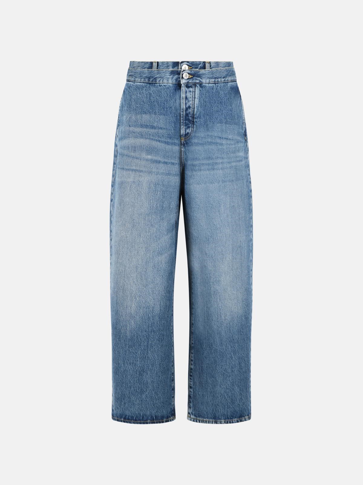 THE ATTICO Long Blue Denim Jeans