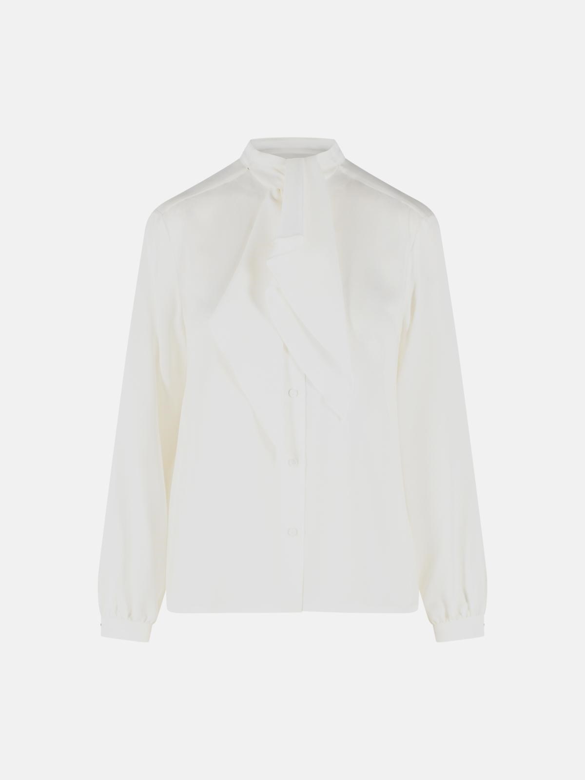 MAX MARA 'Leccio' White Silk Shirt