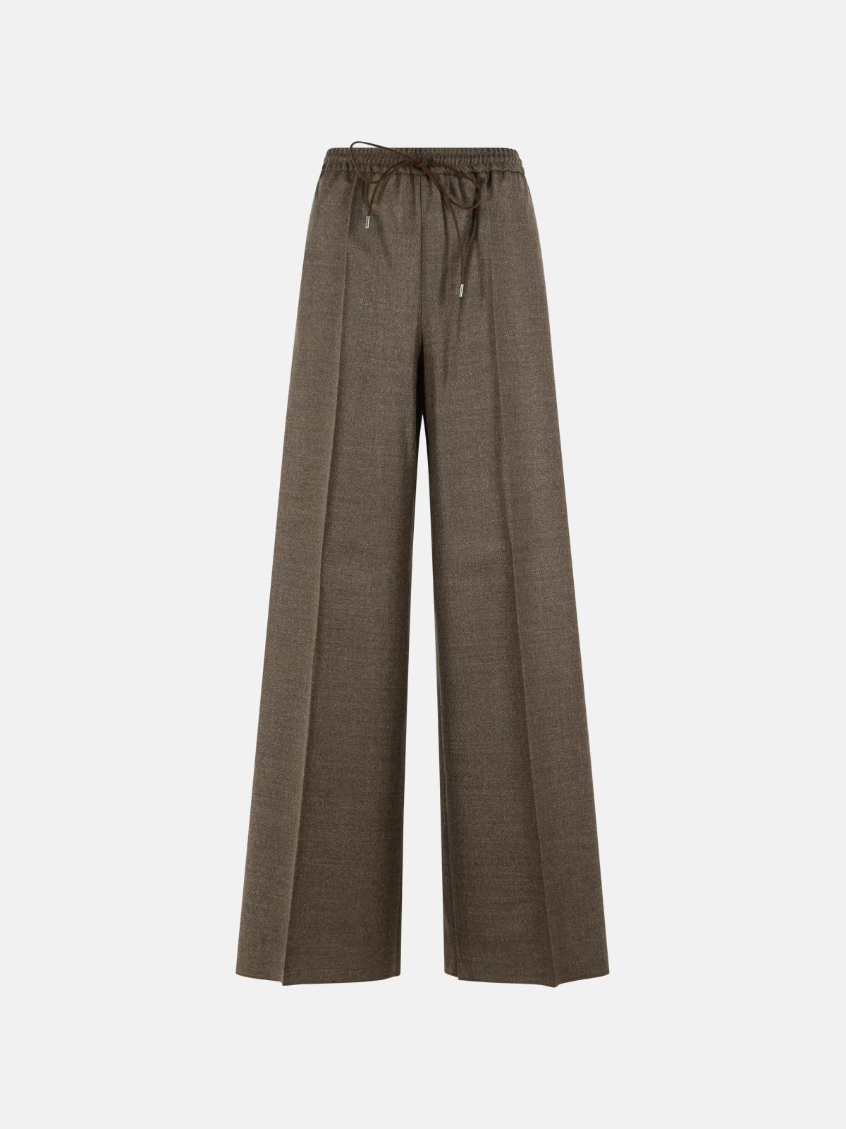 MAX MARA Pantone' Mud-Colored Wool Batavia Pants