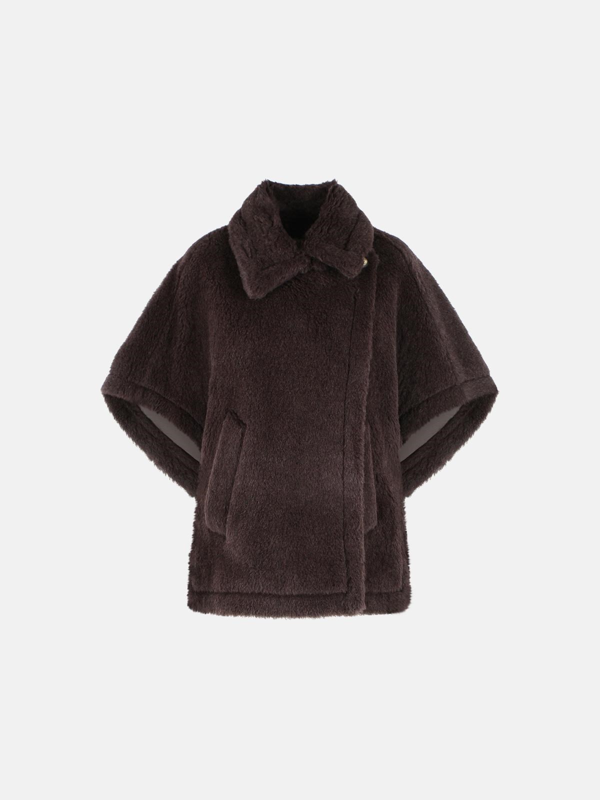 MAX MARA 'Tebe1' Teddy Cape Of Alpaca And Brown Wool