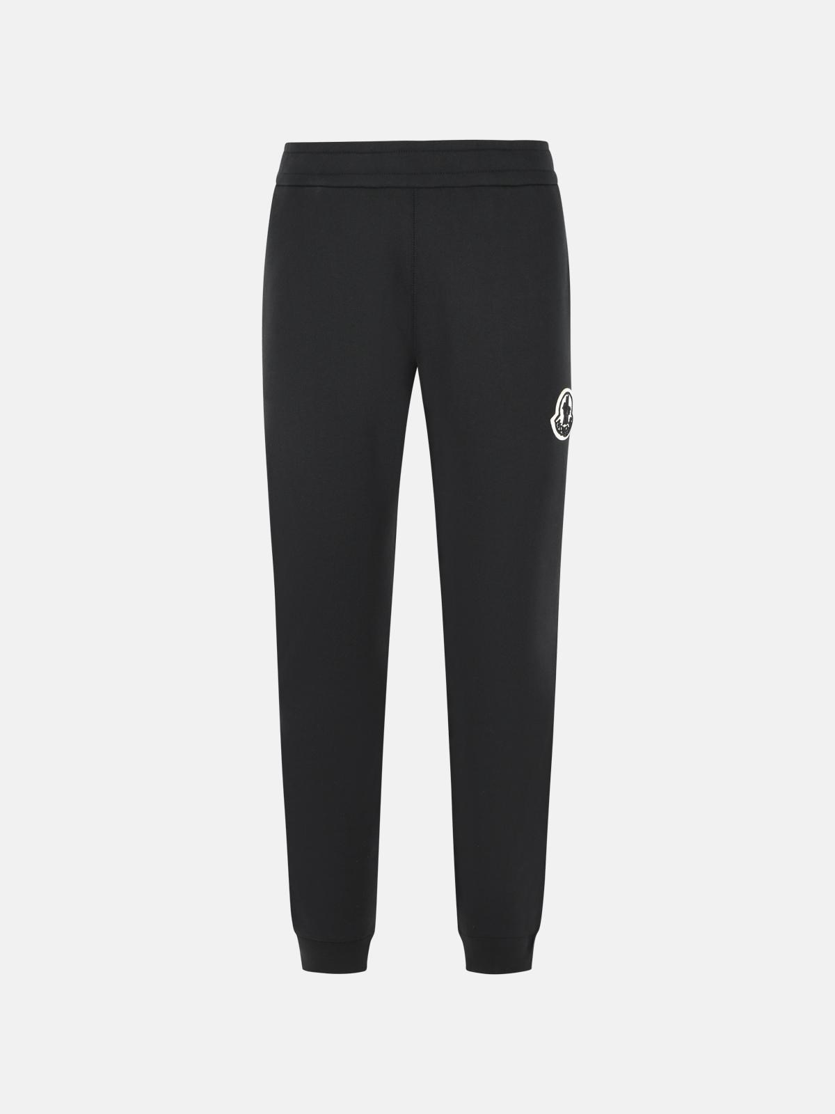 MONCLER 'Jogger' Black Cotton Pants