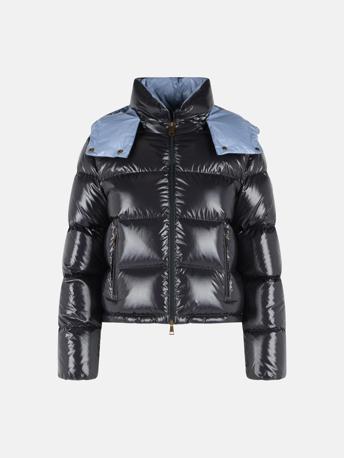 Moncler 'niveole' Blue Polyamide Down Jacket
