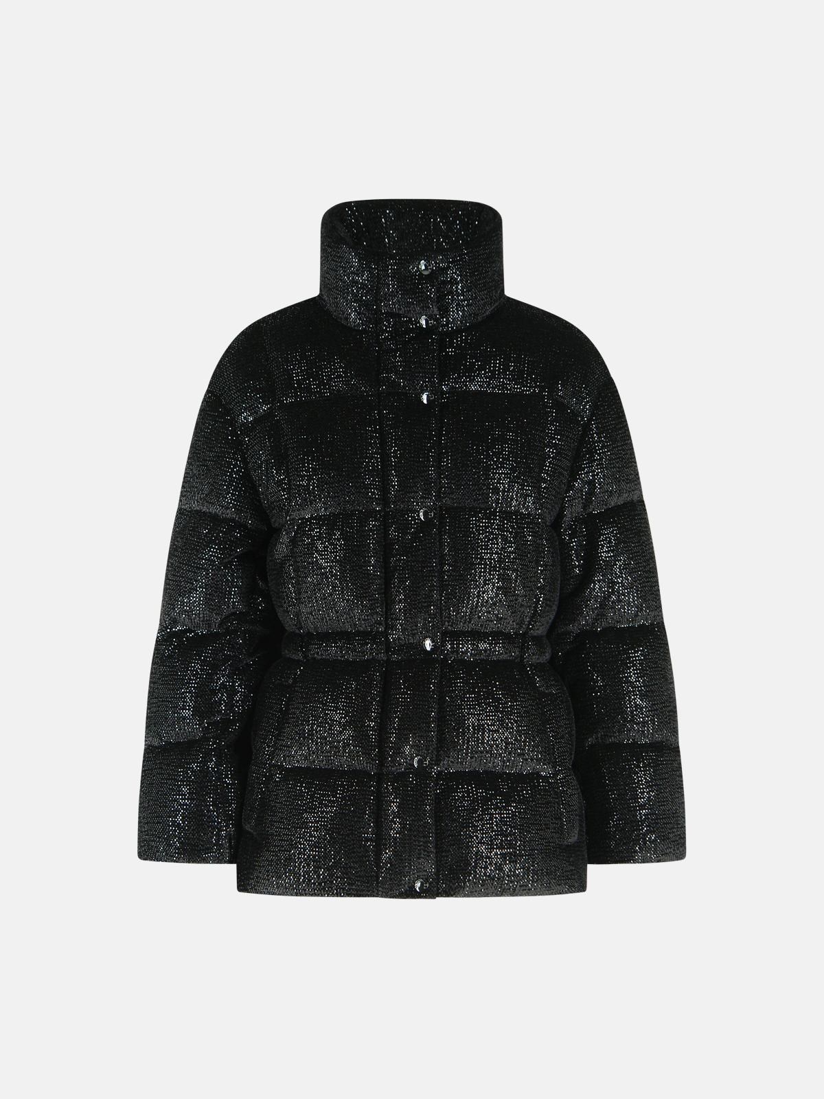 MONCLER 'Mouettes' Black Polyester Short Down Jacket