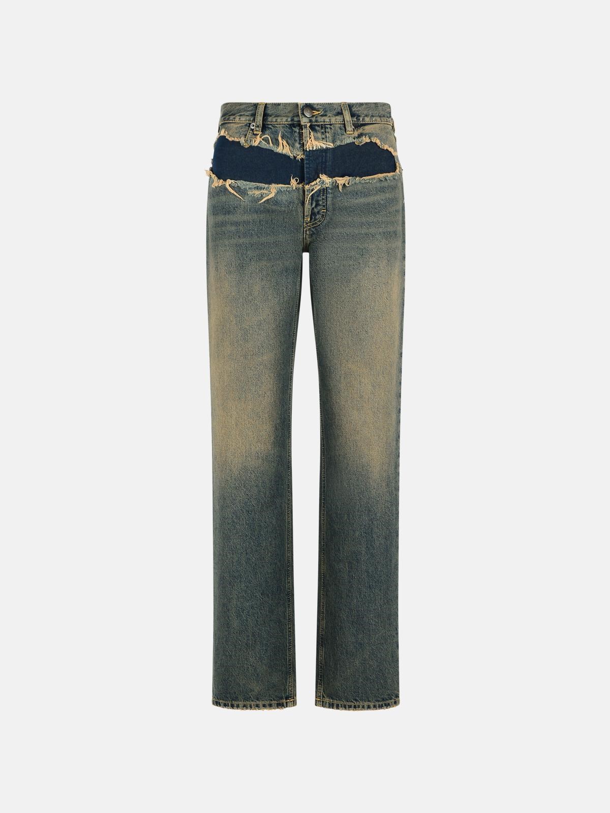 MAISON MARGIELA Blue Cotton Jeans