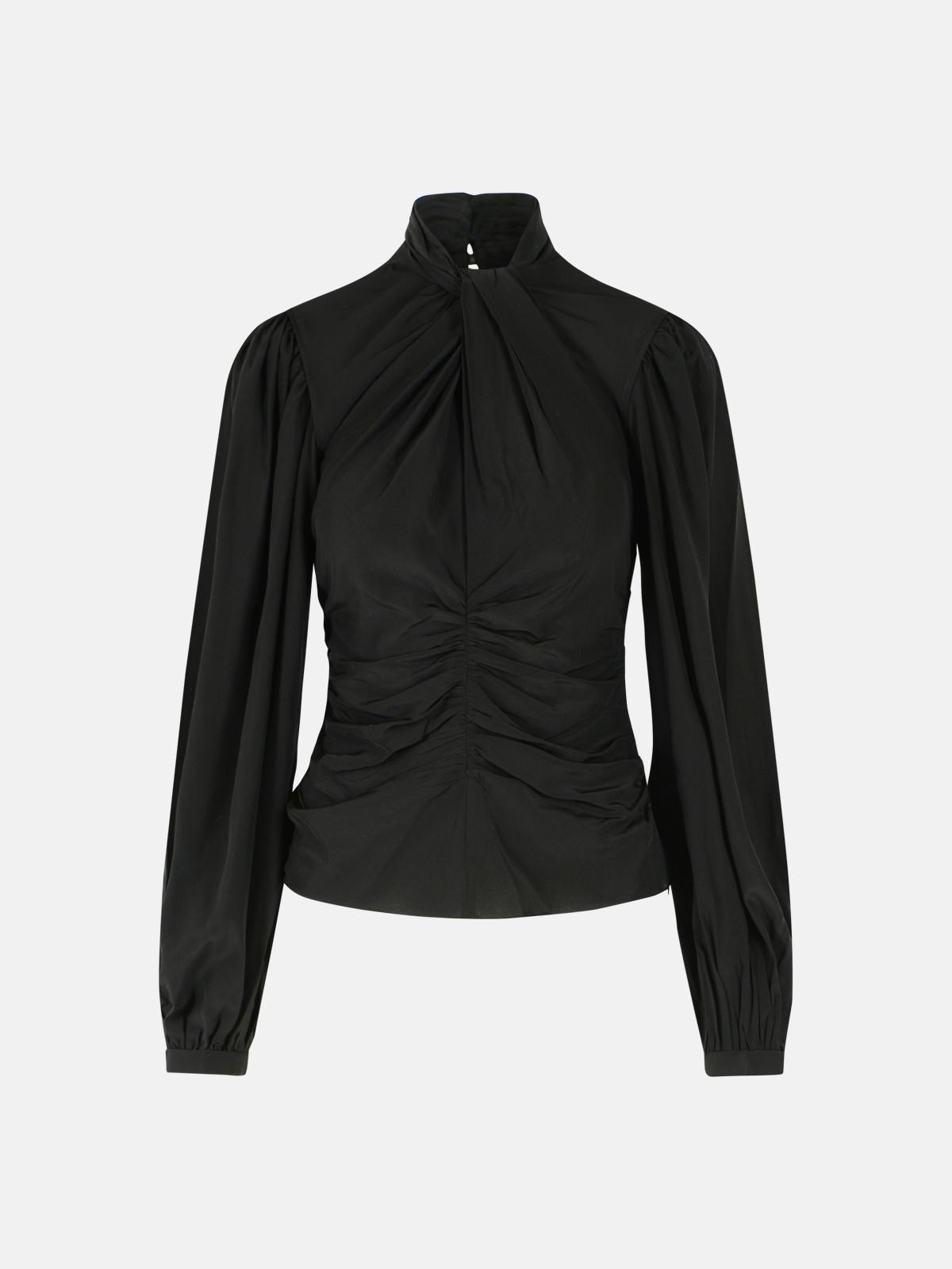 ISABEL MARANT 'Depsona' Black Silk Blouse