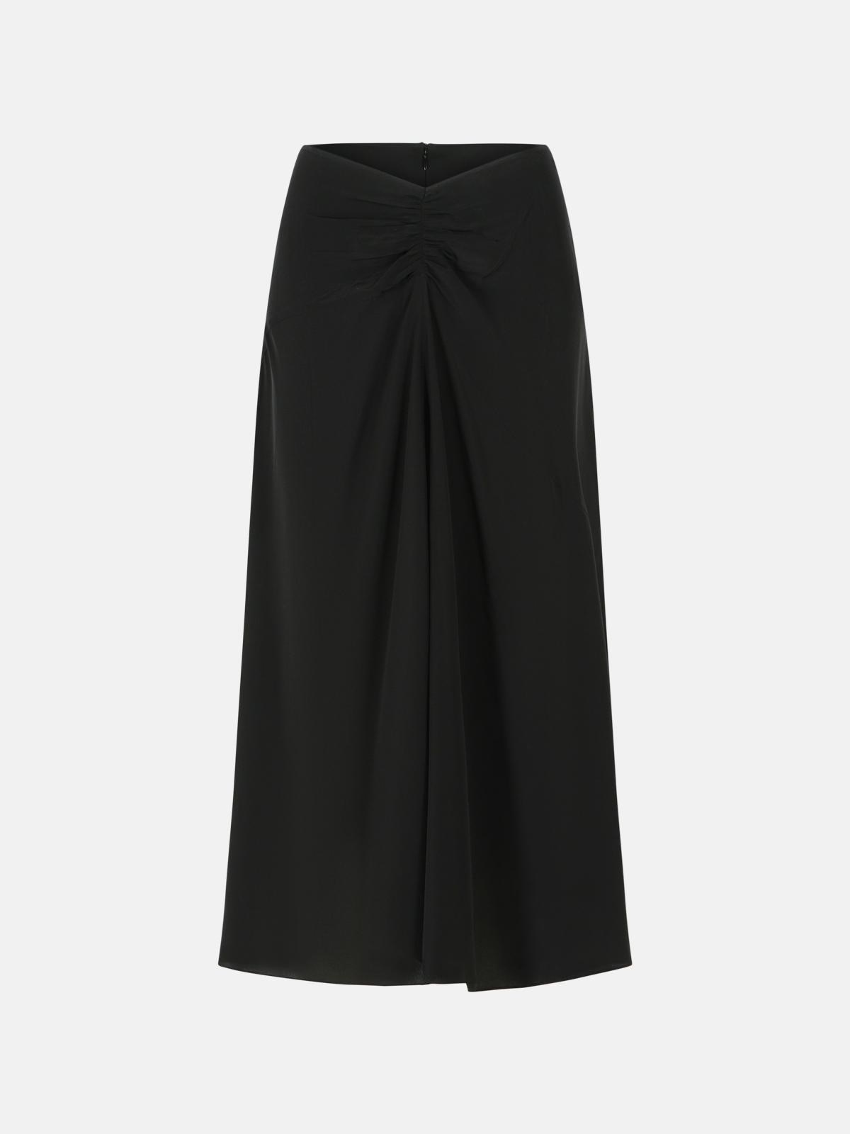 ISABEL MARANT 'Laren' Black Silk Skirt